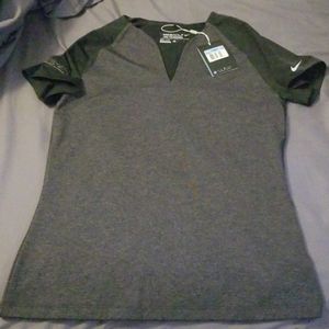 Grey/black NASCAR Nike Golf Performance vneck